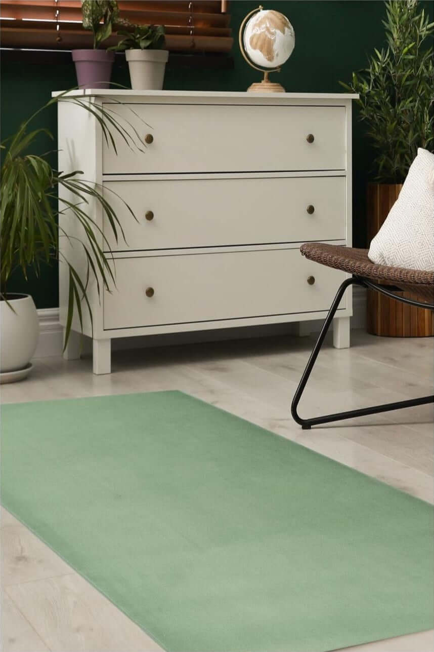 Maestro Solid Green Rug - PN Home
