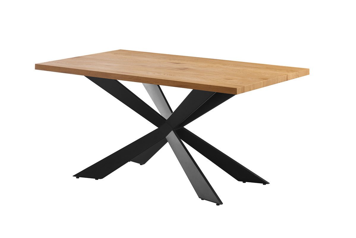 Oxford Duke LUX Dining Set, an Oak Table and Set of 6 Velvet Chairs