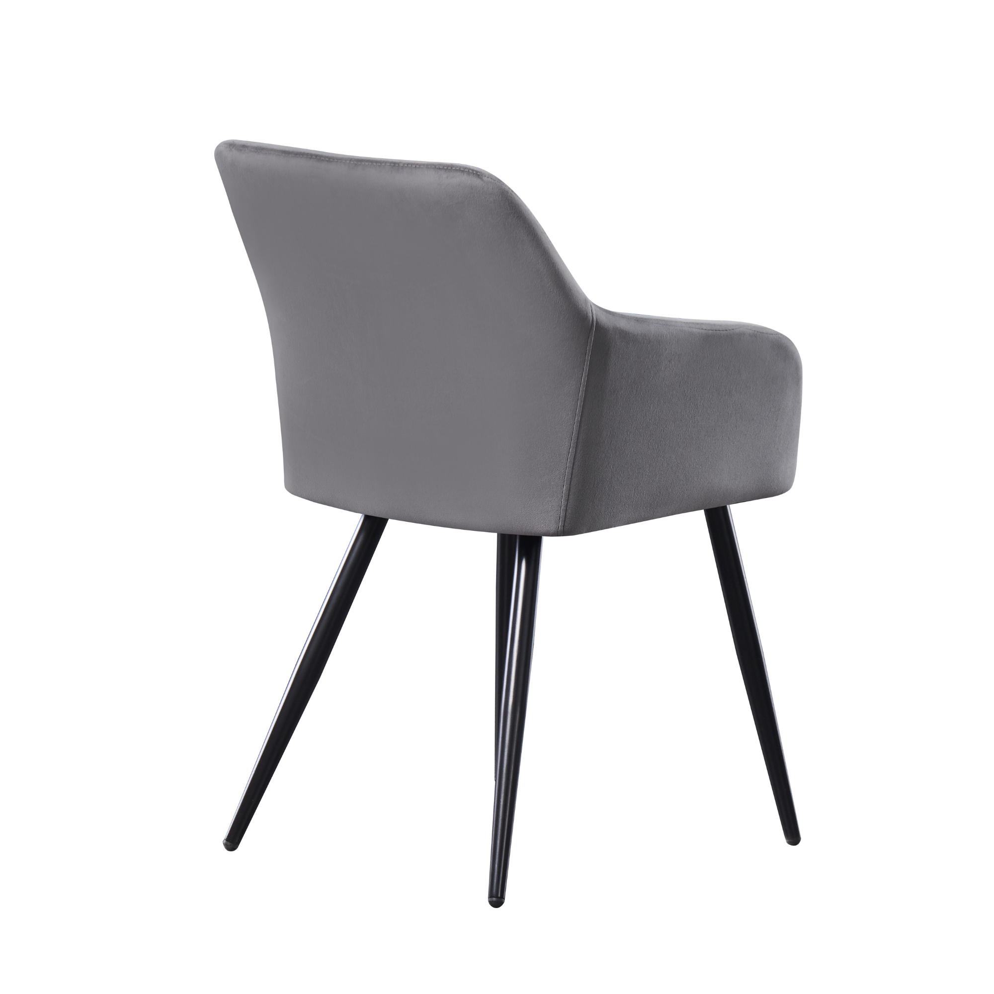 Camden Cosmo LUX Dining Set, a Table and Chairs Set of 4, Black/Dark Grey