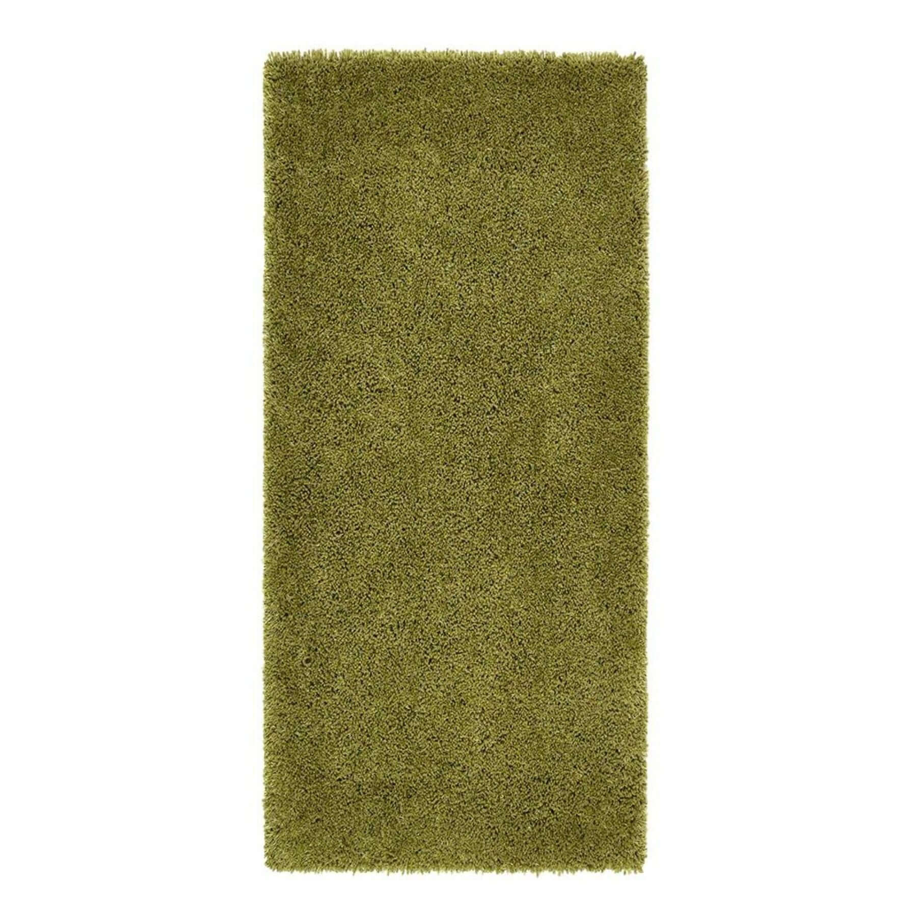 Chicago Olive Green Shaggy Rug - PN Home