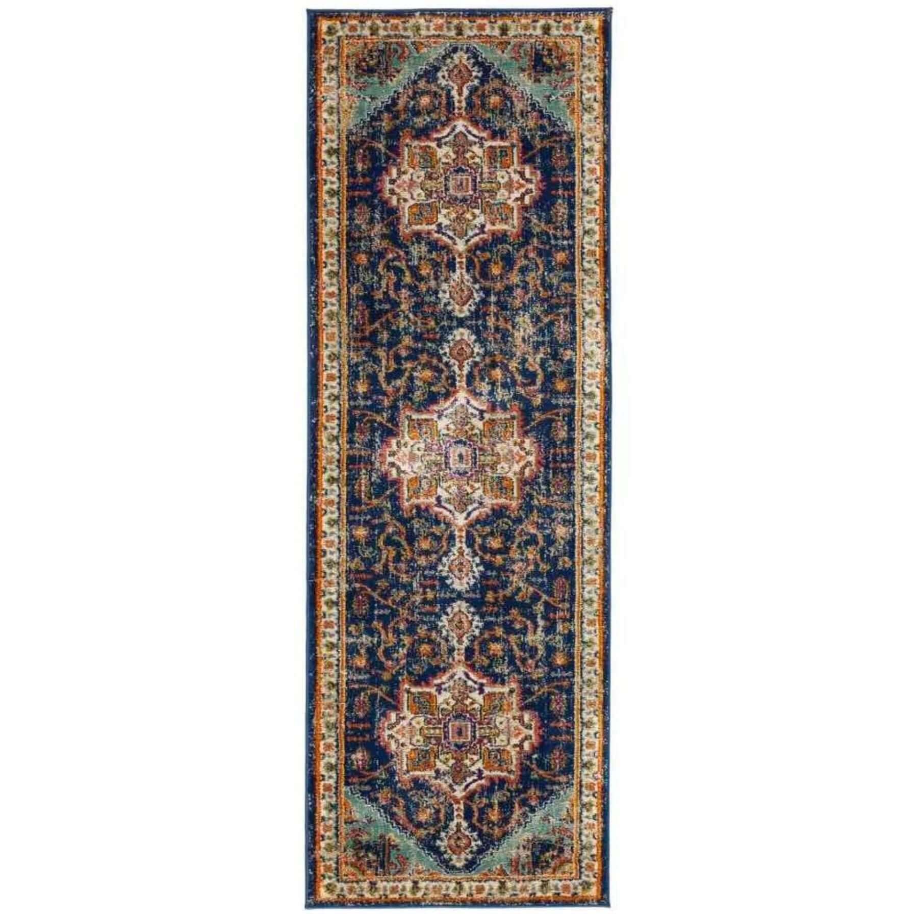Granada Multicolour Vintage Rug | Emerald - PN Home
