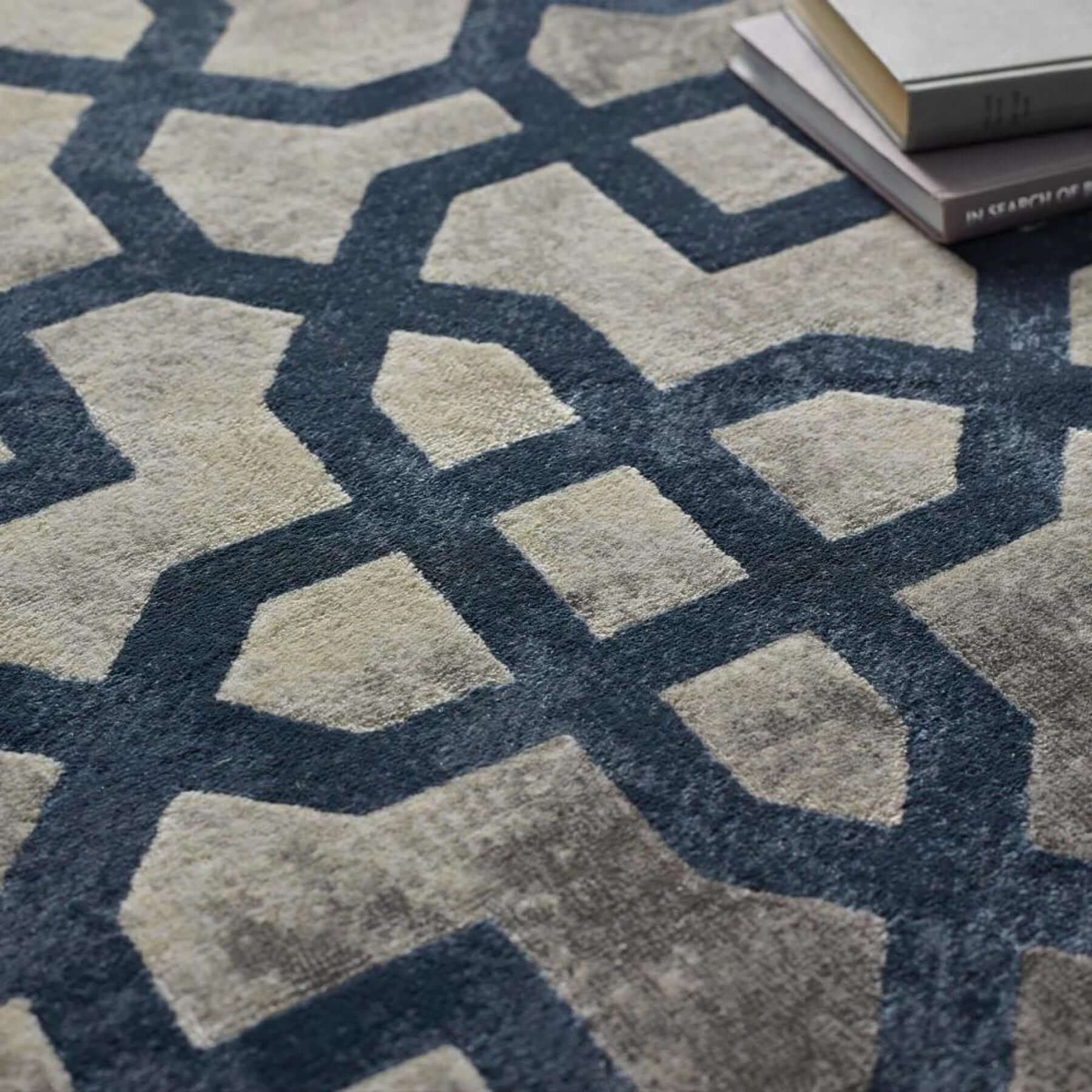 Avanti Navy Moroccan Rug - PN Home