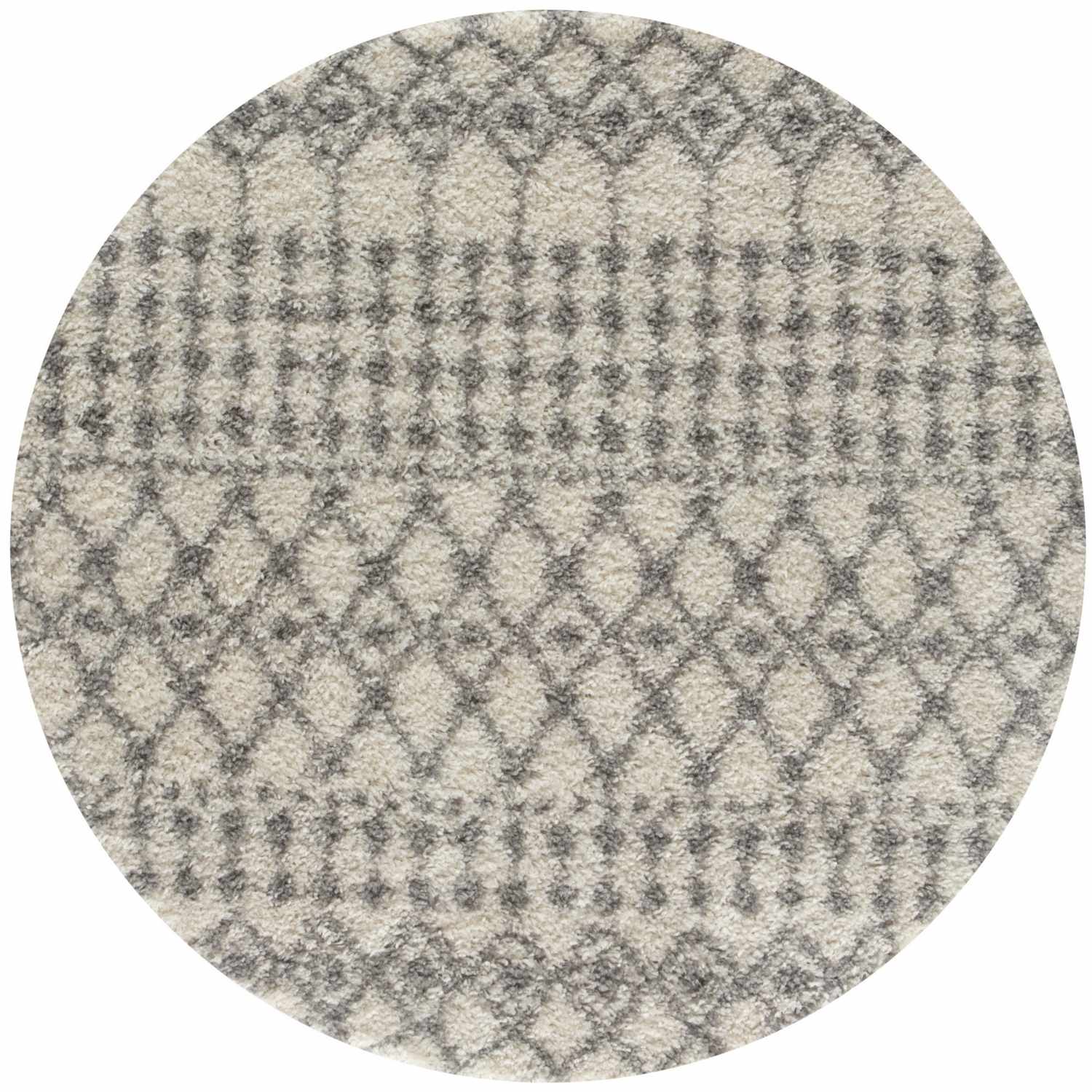 Moroccan Ivory Grey Shaggy Rug | 1000 - PN Home