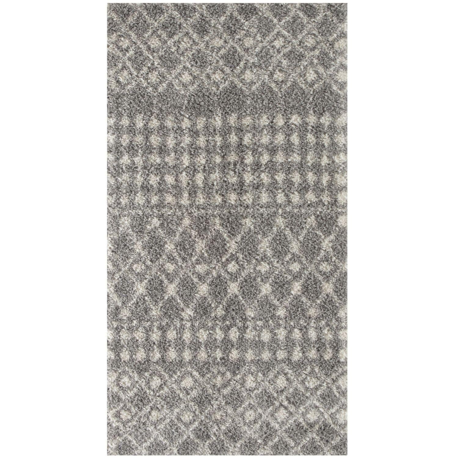 Moroccan Grey Shaggy Rug | 1010 - PN Home