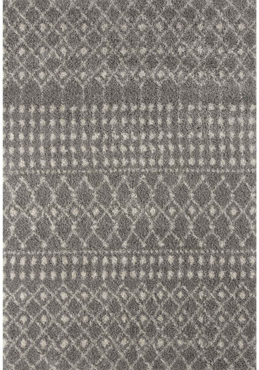 Moroccan Grey Shaggy Rug | 1010 - PN Home