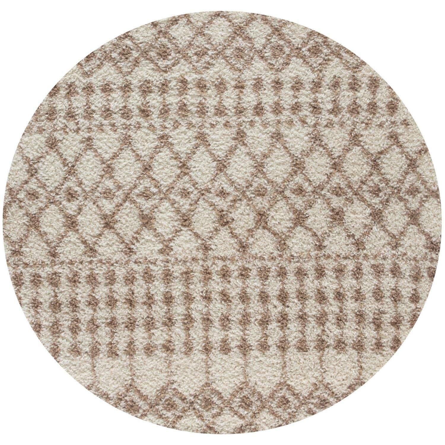 Moroccan Ivory Beige Shaggy Rug | 1030 - PN Home