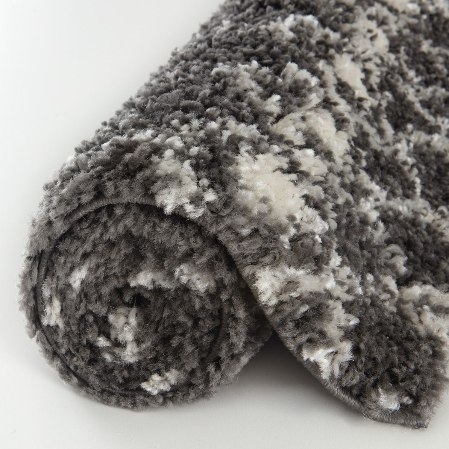 Moroccan Dark Grey Shaggy Rug | 1040 - PN Home