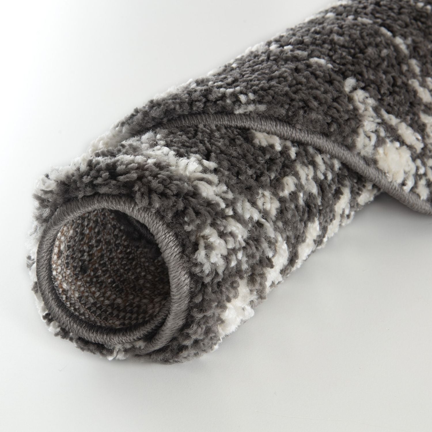 Moroccan Dark Grey Shaggy Rug | 1040 - PN Home