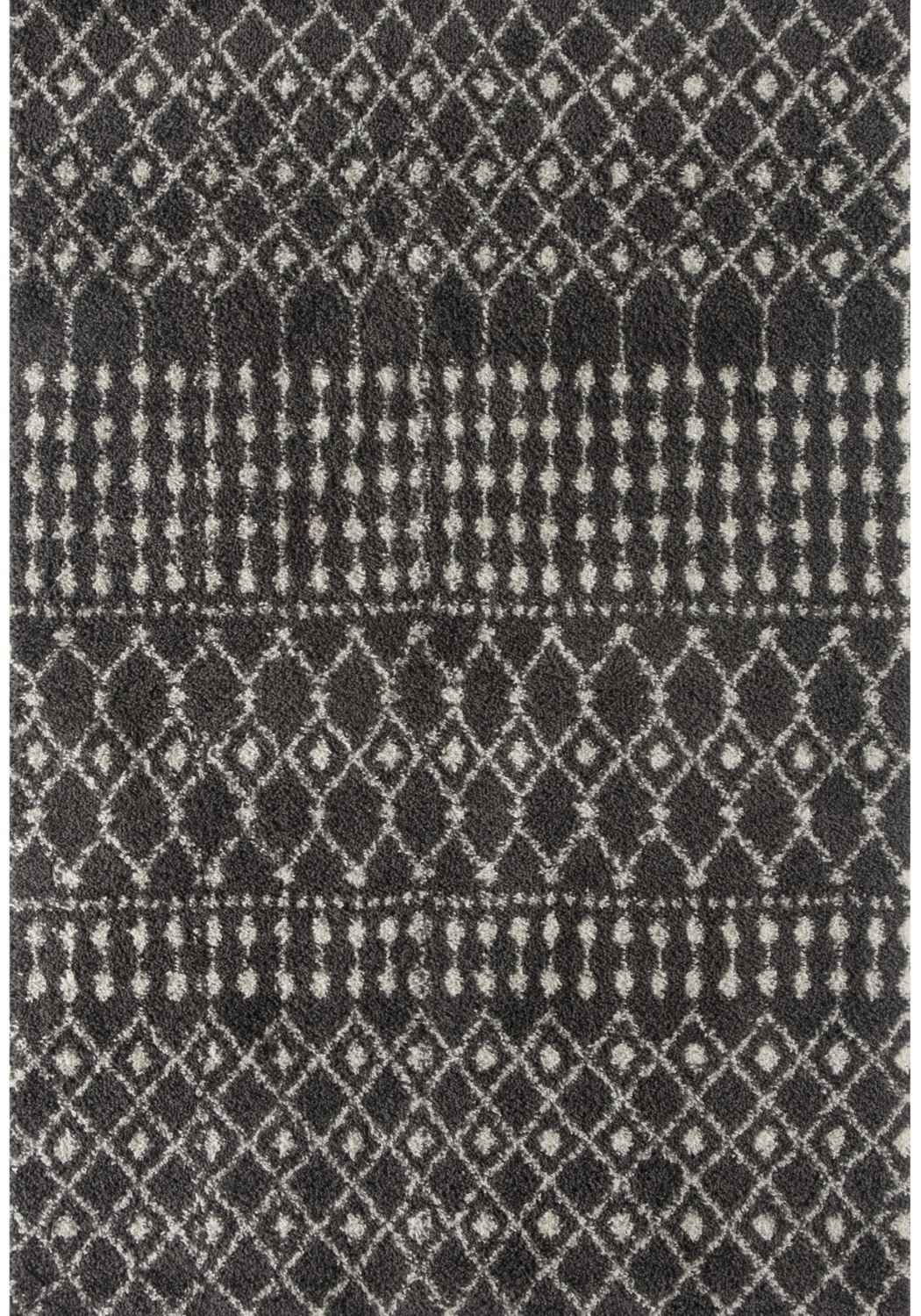 Moroccan Dark Grey Shaggy Rug | 1040 - PN Home