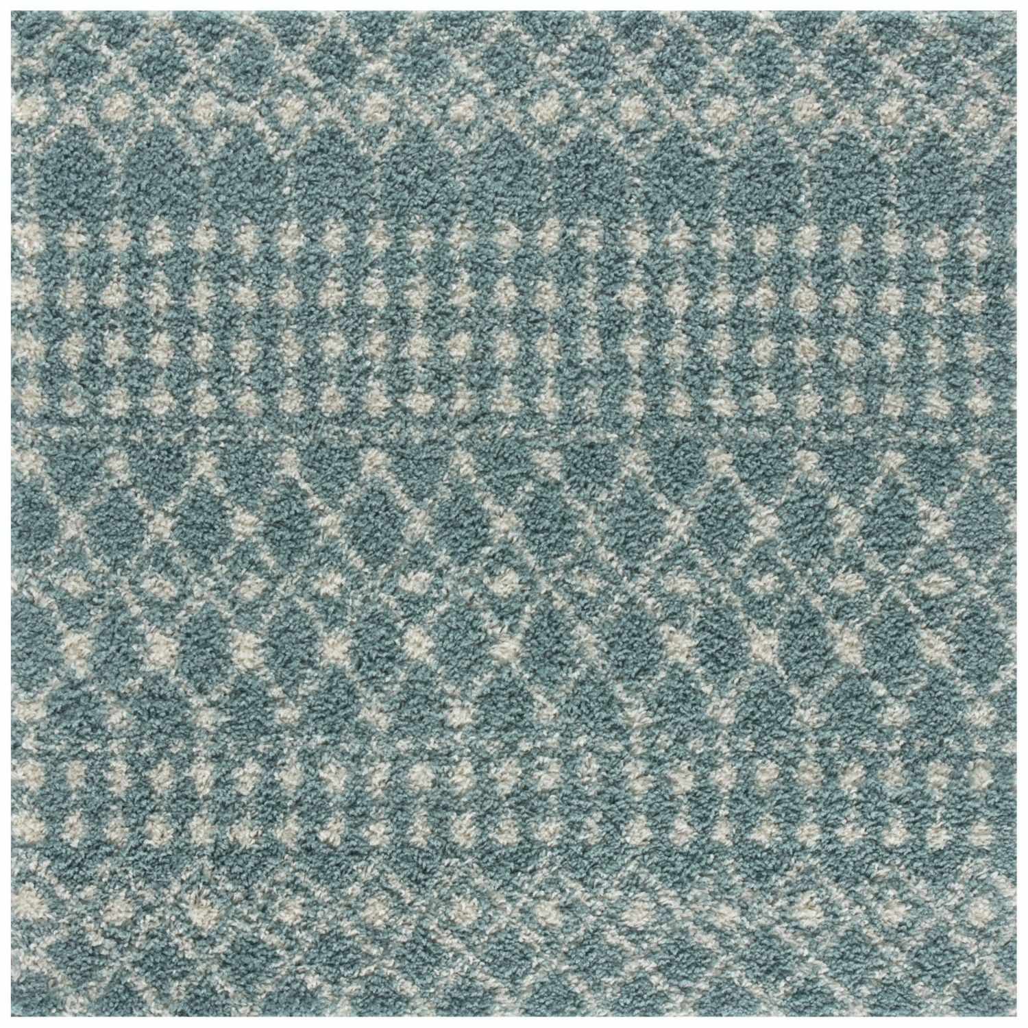 Moroccan Duck Egg Blue Shaggy Rug | 1050 - PN Home
