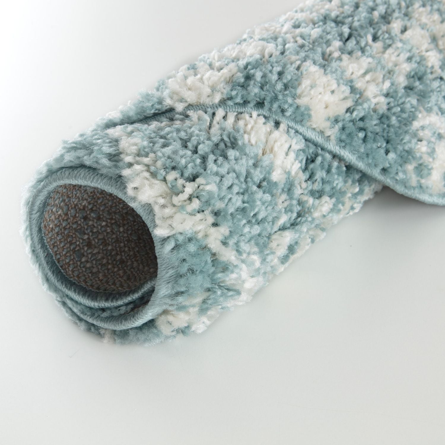 Moroccan Duck Egg Blue Shaggy Rug | 1050 - PN Home