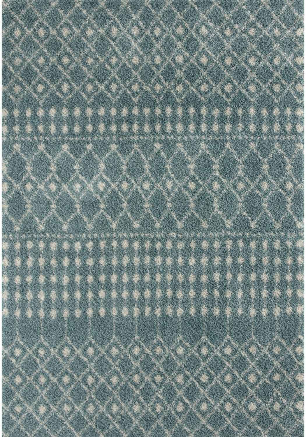 Moroccan Duck Egg Blue Shaggy Rug | 1050 - PN Home
