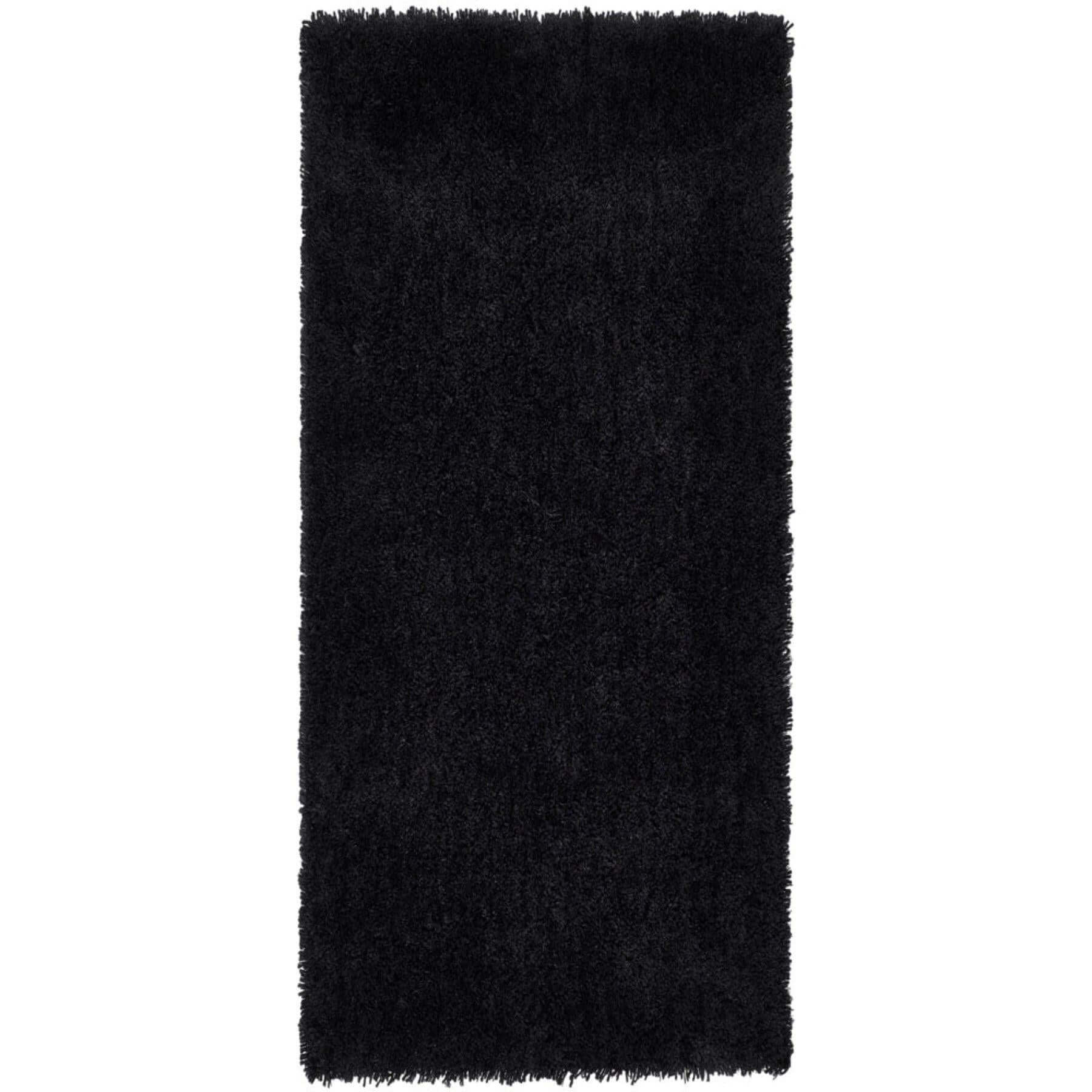 Chicago Black Shaggy Rug - PN Home