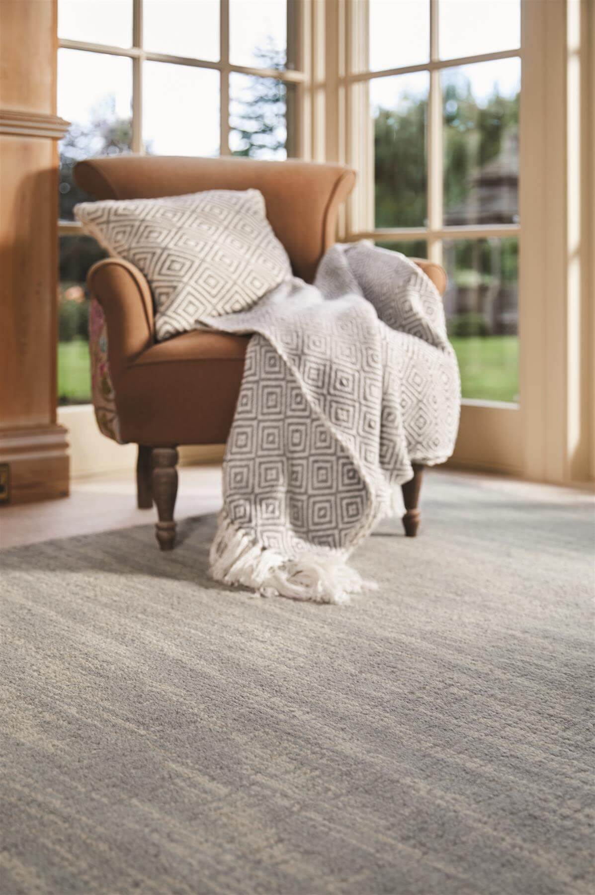 Country Sea Mist Solid Wool Rug - PN Home