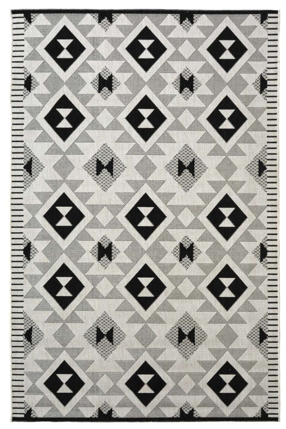 County Geo Chequer Indoor/Outdoor Rug | 11182A - PN Home