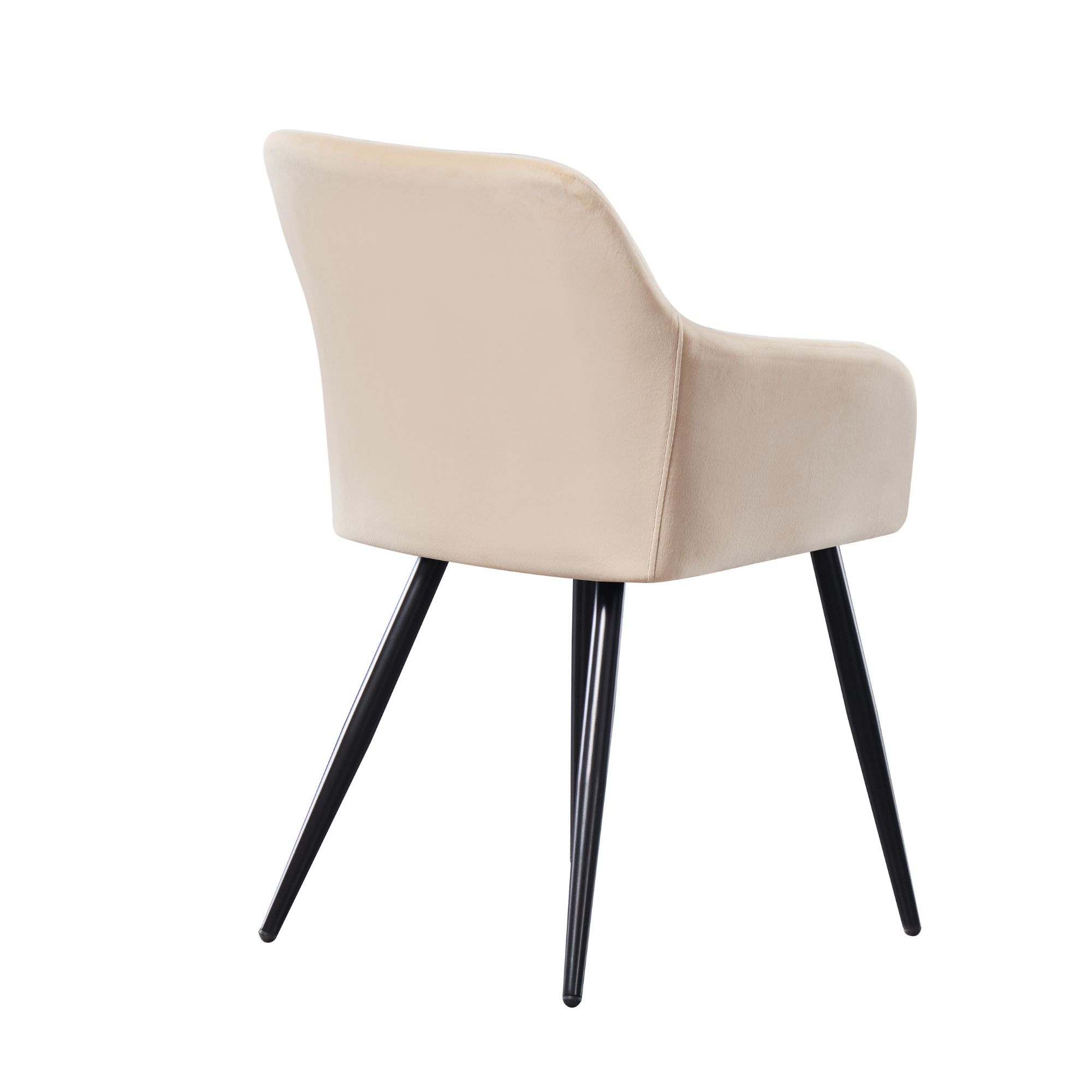 Camden Toga Brown LUX Dining Set with 4 Velvet Chairs