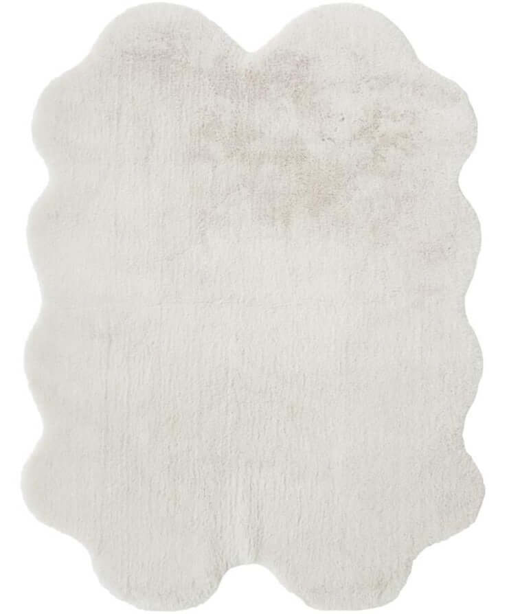 Luxury White Faux Fur Rug - PN Home