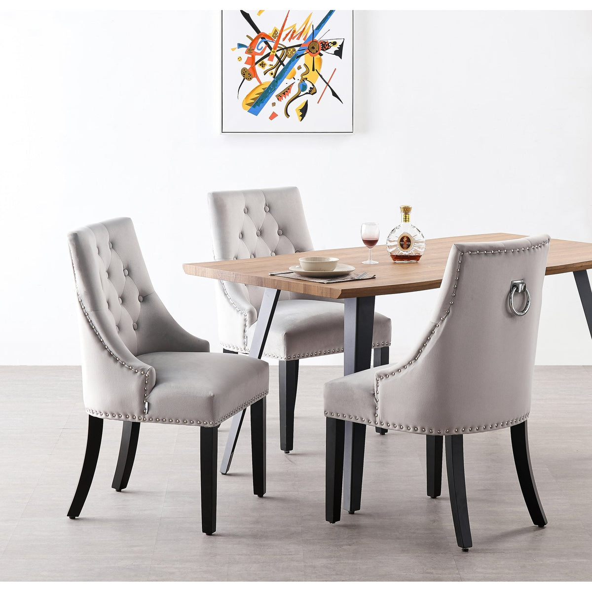 Windsor Rocco Dining Set Oak Table set 4 Dining Chairs