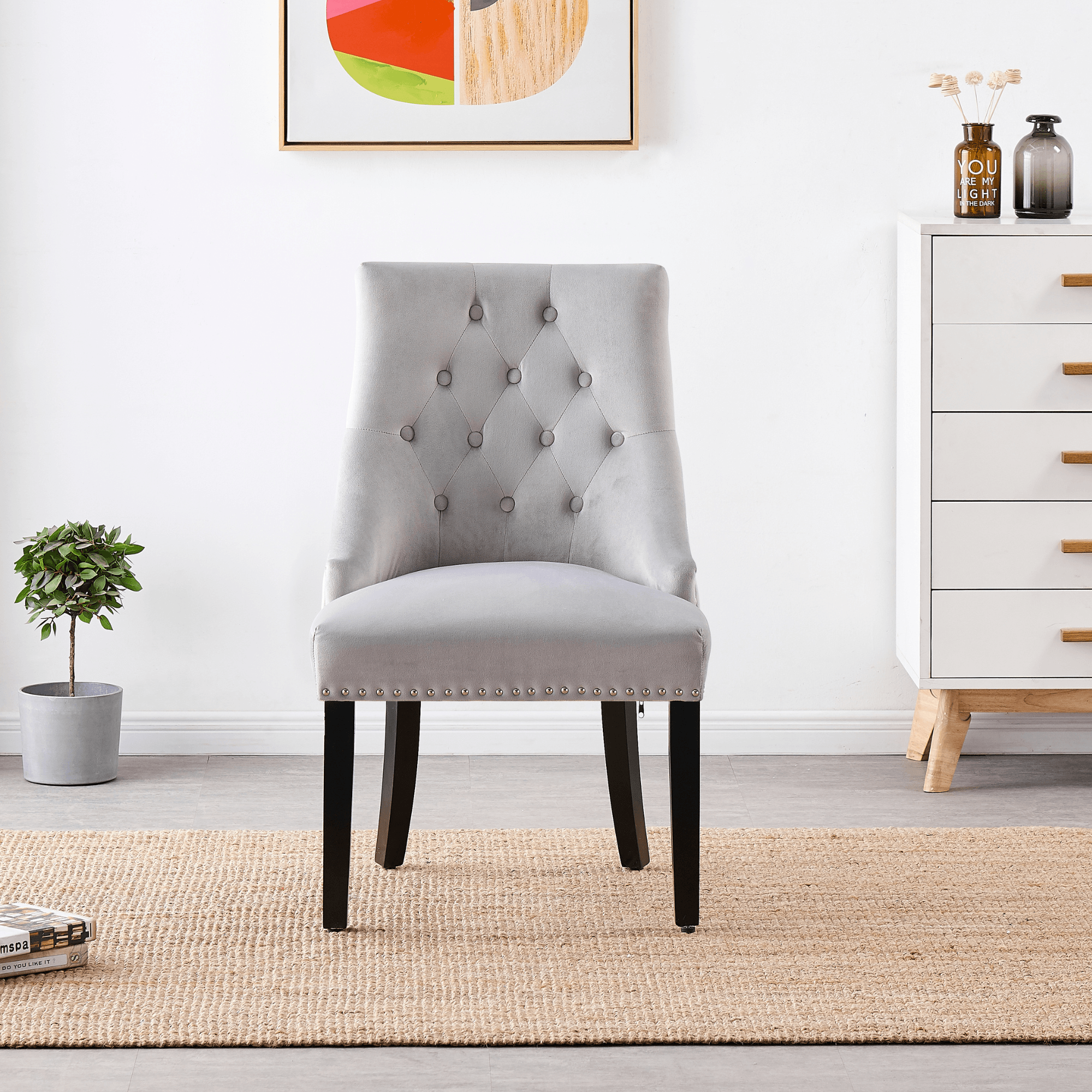 Windsor Toga Lux Dining Set | a White Table and Set of 6 Chairs - PN Home