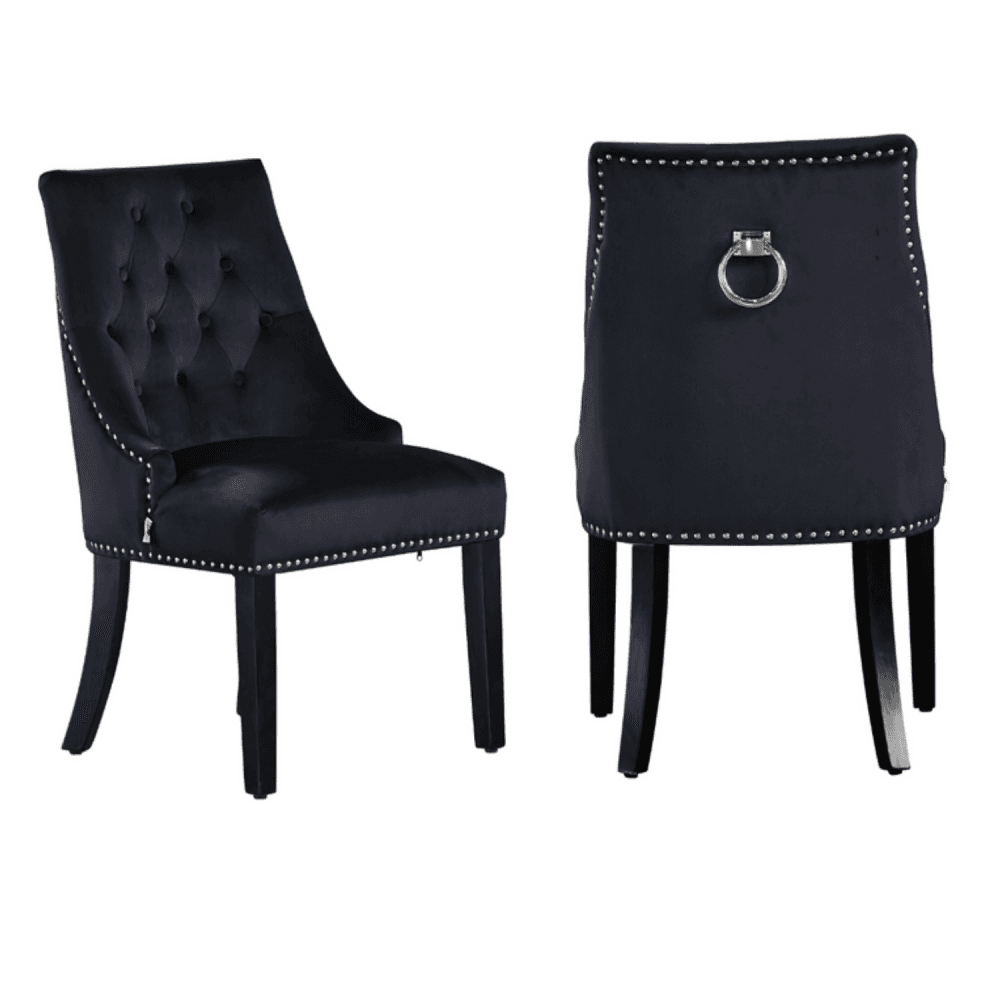 Windsor LUX Velvet Dining Chair Set 2