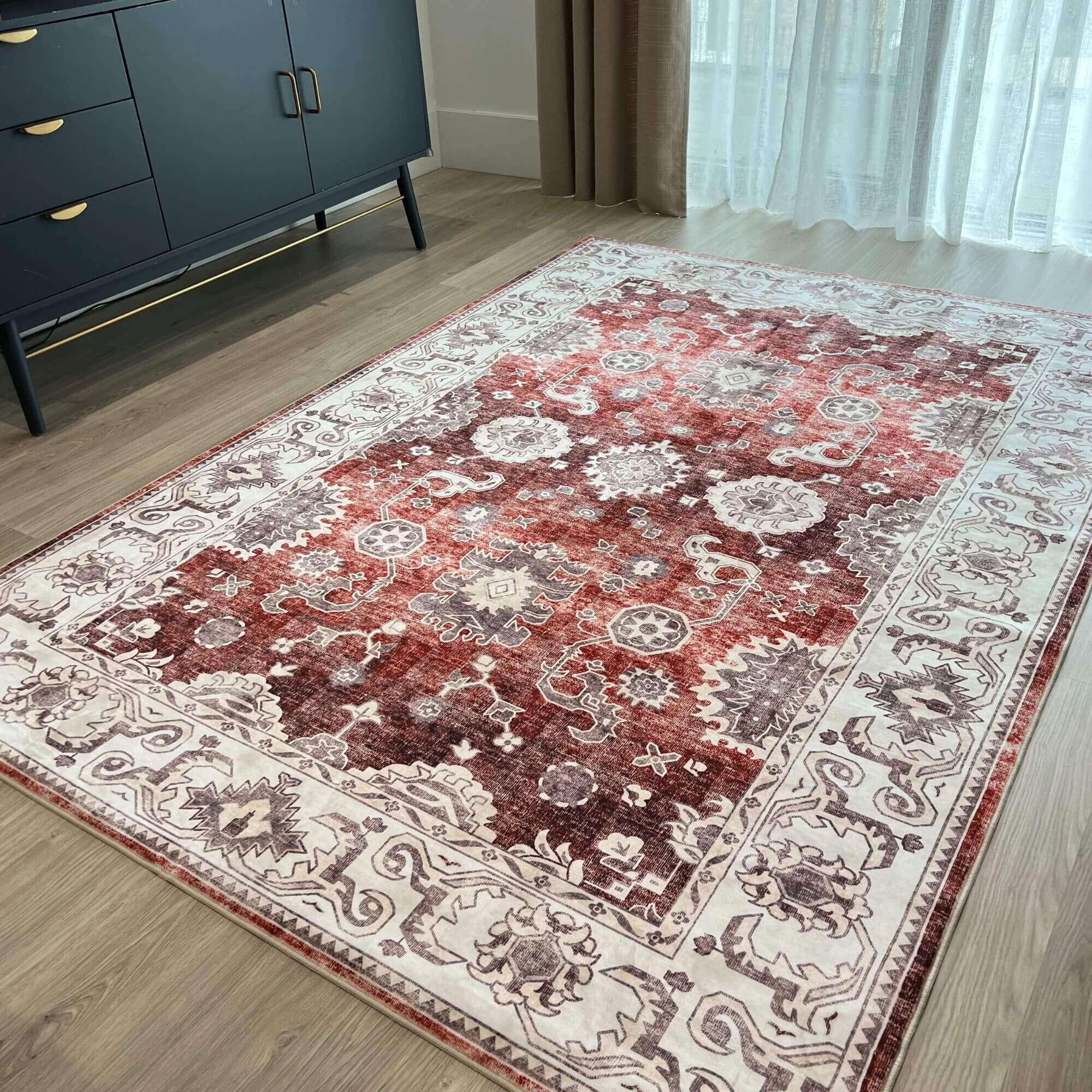 Jasru Vintage Washable Rug - PN Home