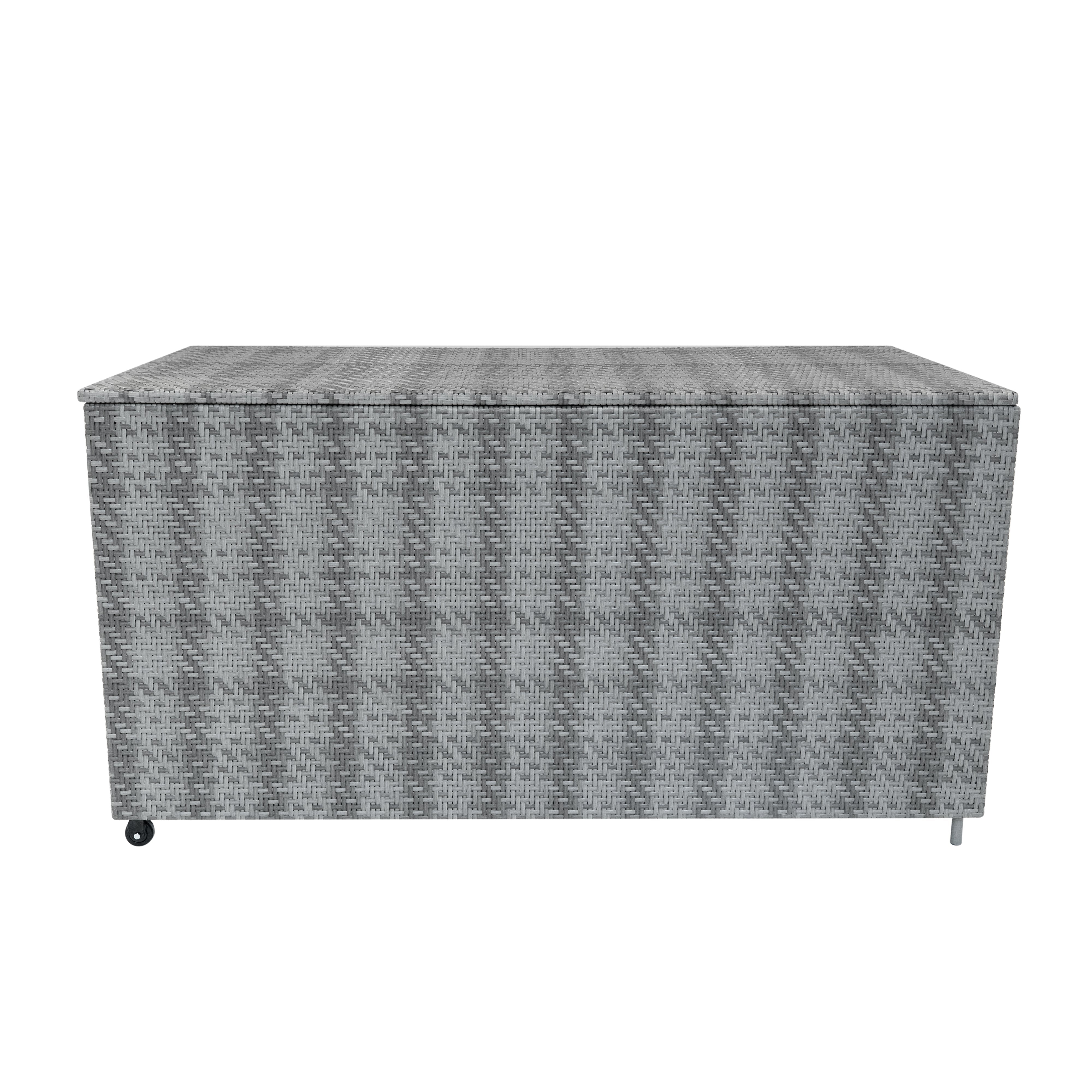 Rattan Modular 6 Piece Furniture Set & 700L Storage Box Grey
