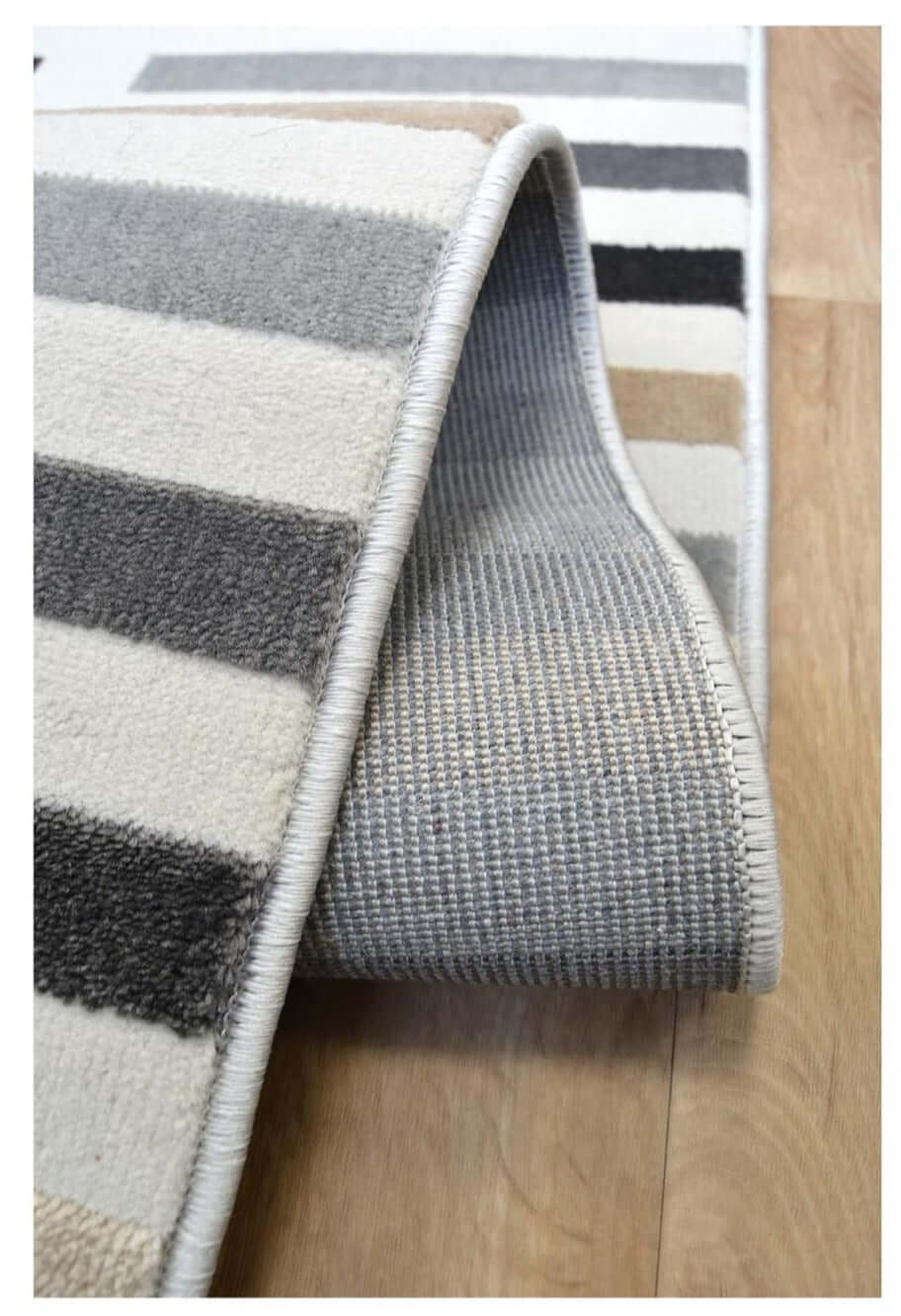 Abstract Multicolour Stripe Rug | R469A - PN Home