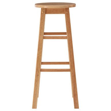 Selby Natural Tropical Hevea Wood Tall Bar Stool