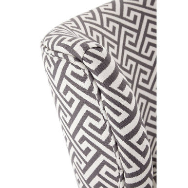 Regents Park Greek Key Design Accent Chair - PN Home