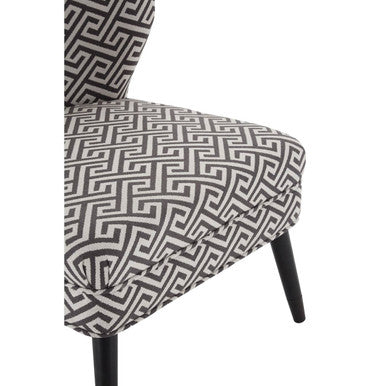 Regents Park Greek Key Design Accent Chair - PN Home