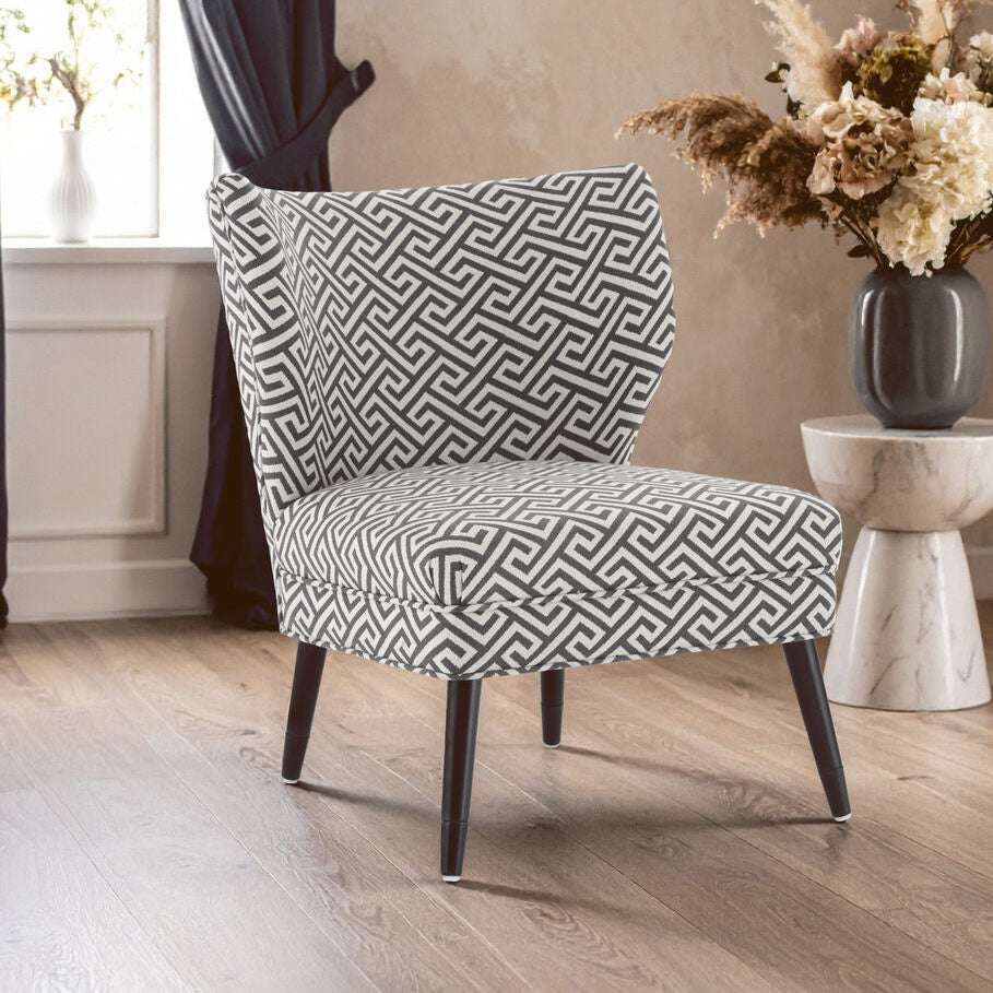 Regents Park Greek Key Design Accent Chair - PN Home