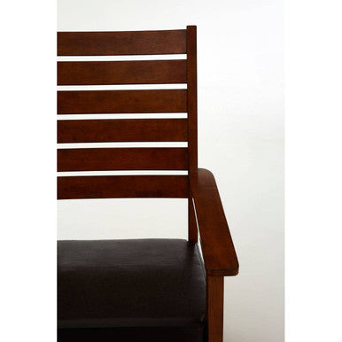 Relax Brown Leather Effect Rocking Chair - PN Home