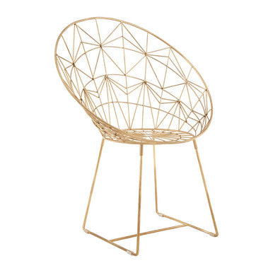 Templar Gold Frame Occasional Chair - PN Home