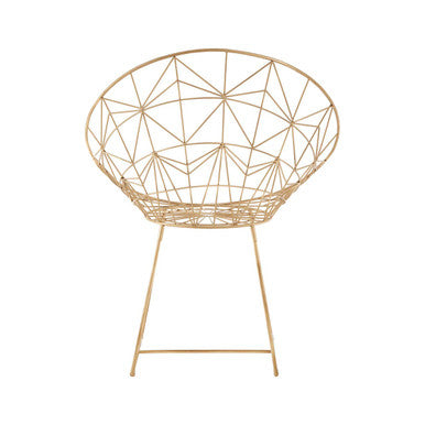 Templar Gold Frame Occasional Chair - PN Home