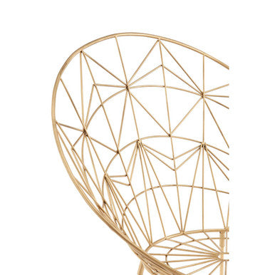 Templar Gold Frame Occasional Chair - PN Home
