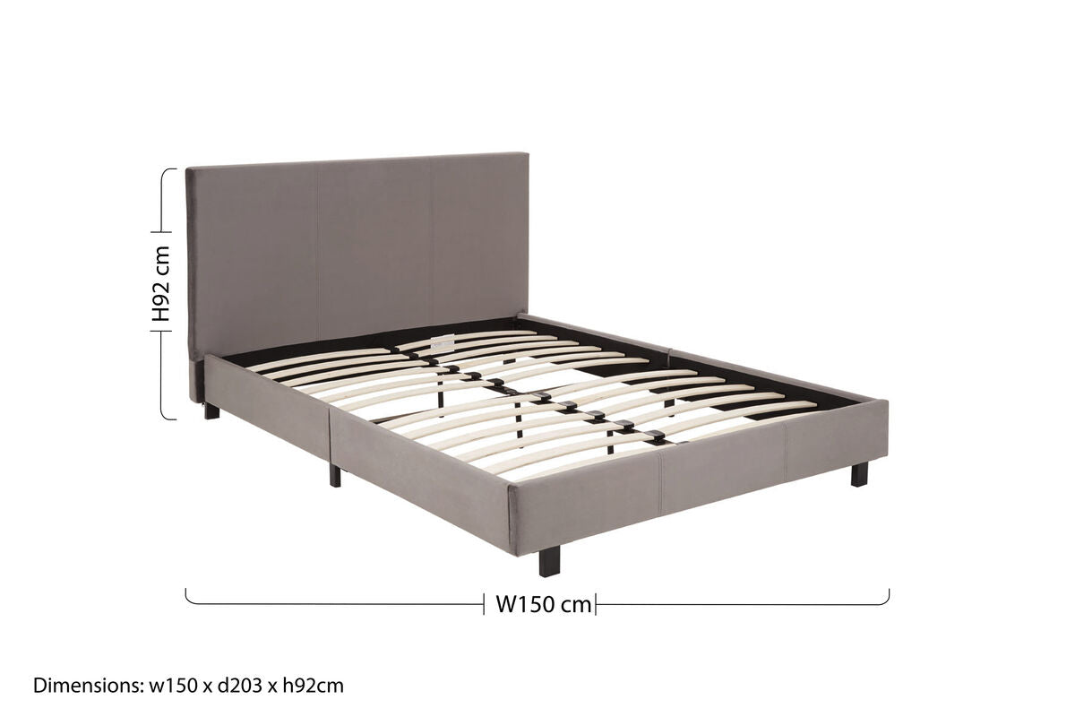 Napoli Grey King Bed - PN Home