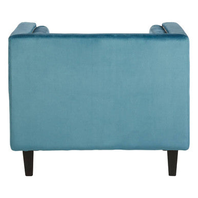 Felisa Blue Velvet Chair