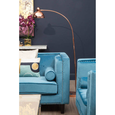 Felisa Blue Velvet Chair