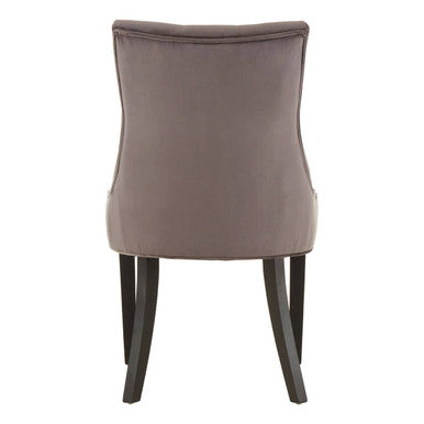 Daxton Storm Grey Velvet Dining Chair - PN Home