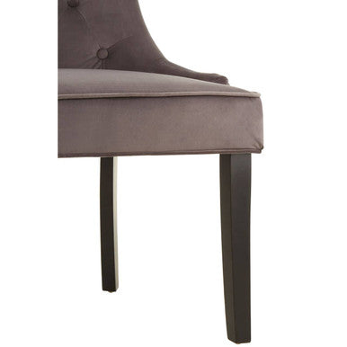Daxton Storm Grey Velvet Dining Chair - PN Home