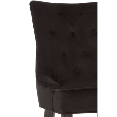 Daxton Black Velvet Dining Chair