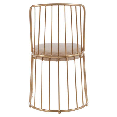 Lexi Chair With White Linen Seat