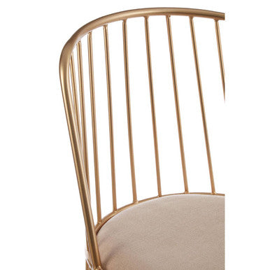 Lexi Chair With White Linen Seat