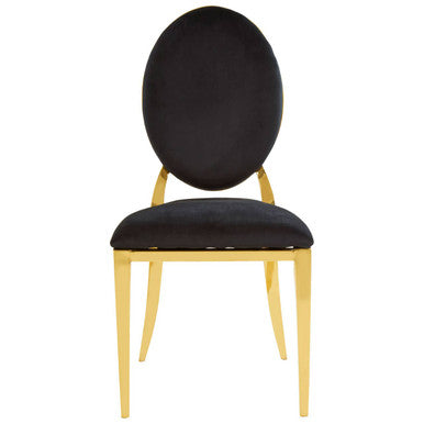 Sarita Stackable Gold Finish Dining Chair - PN Home