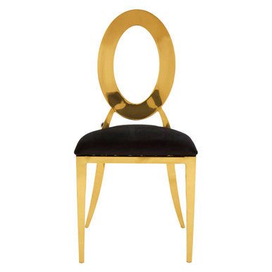 Sarita Stackable Gold Frame Dining Chair - PN Home