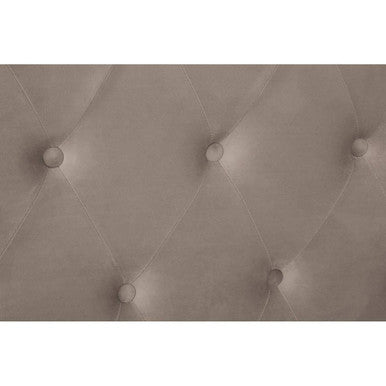 Edison Mink Velvet Ottoman Double Bed - PN Home