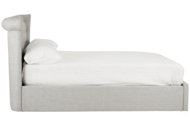 Edison Light Grey Ottoman Double Bed - PN Home