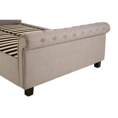 Orlando Light Grey Ottoman King Bed - PN Home