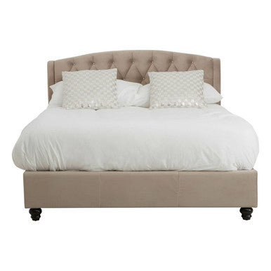 Josephine Mink Brushed Velvet Double Bed - PN Home