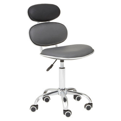 Fran Black Pu Home Office Chair - PN Home